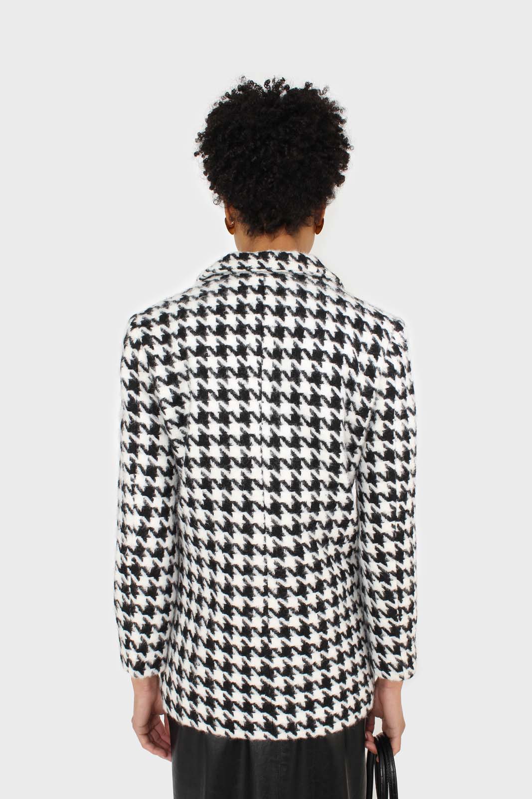 Black and white large houndstooth wool blazer_2