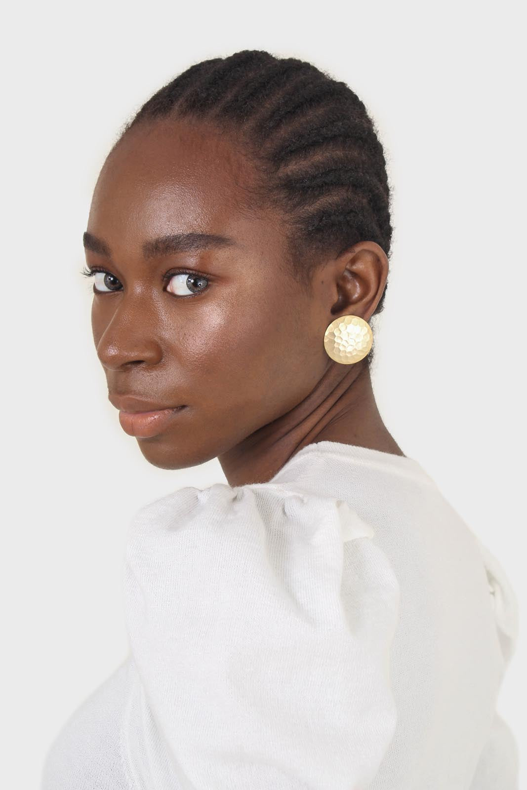 White glitter balloon sleeve knit top_6