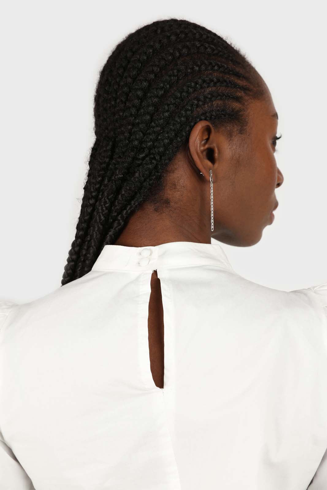 Ivory Side shirring long sleeved top_7