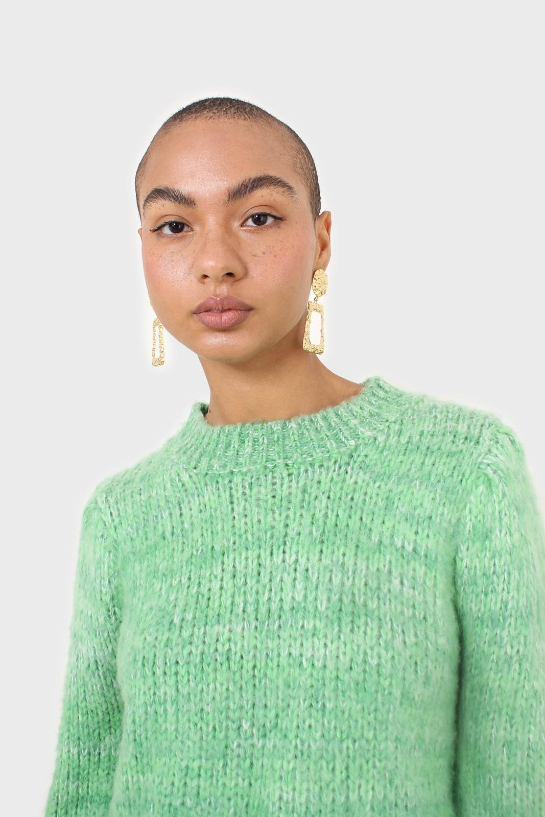 Bright green alpaca fuzzy jumper_3