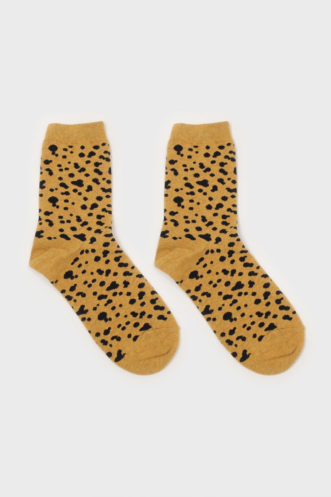 Yellow and black leopard socks_4