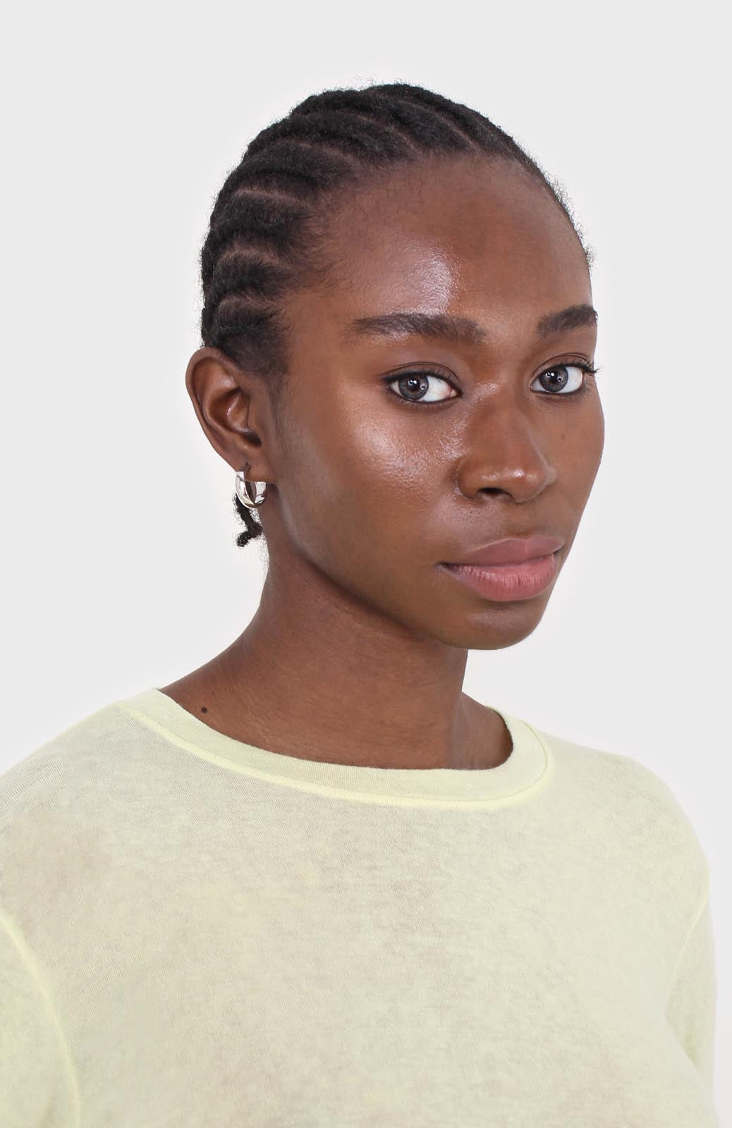 Pale yellow long sleeve jersey top_2