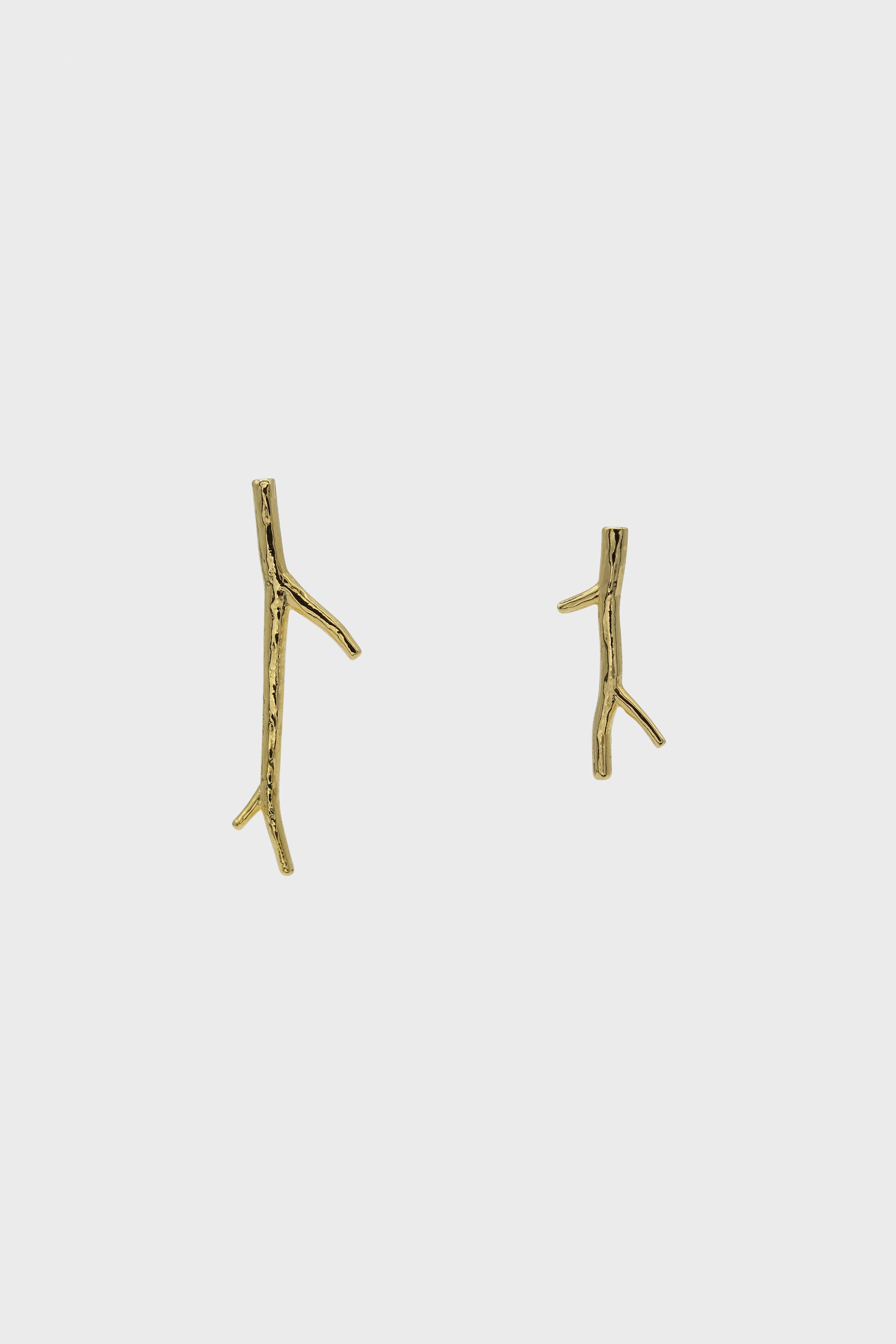 Gold twig earrings_2