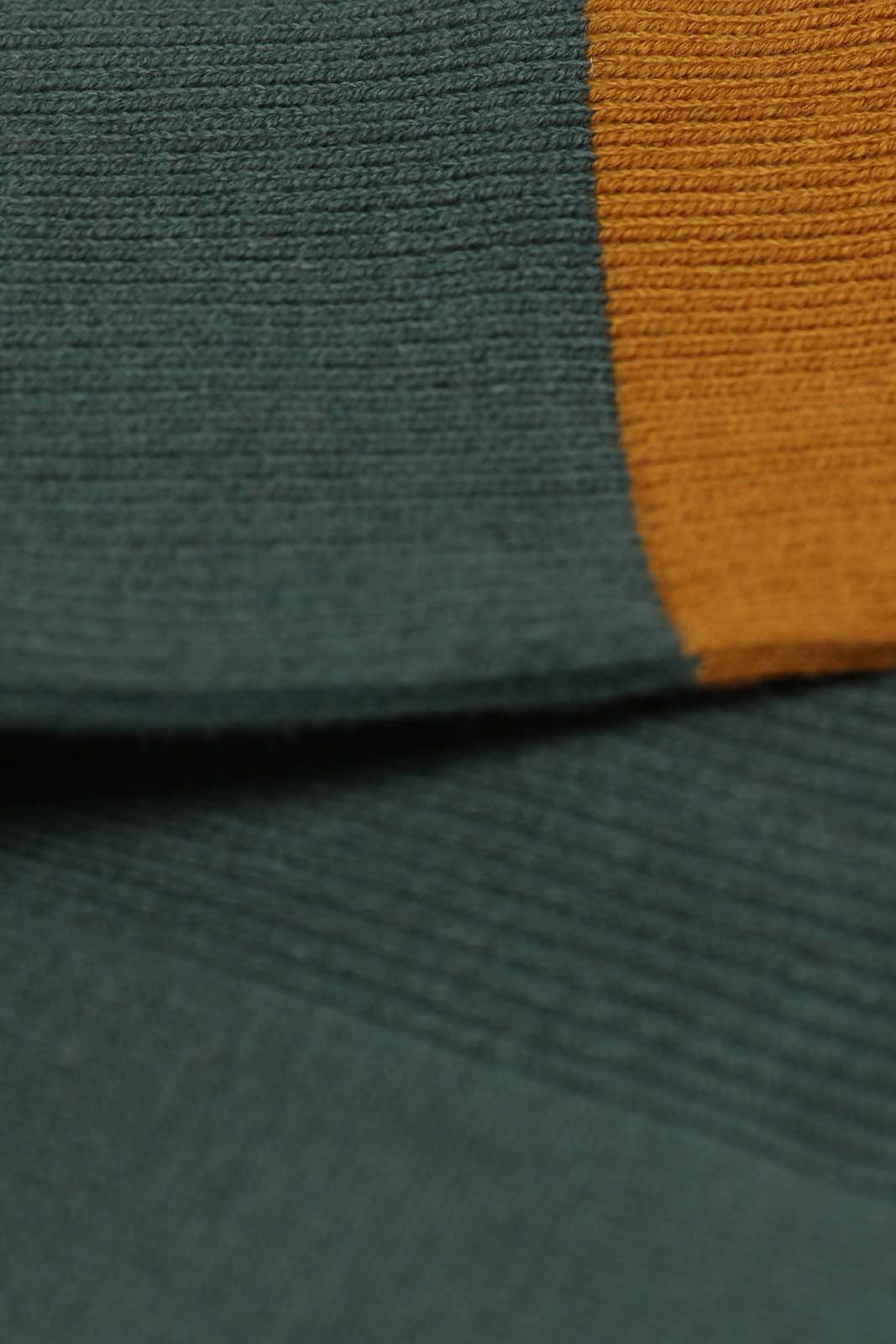 Teal and mustard colorblock long socks_2