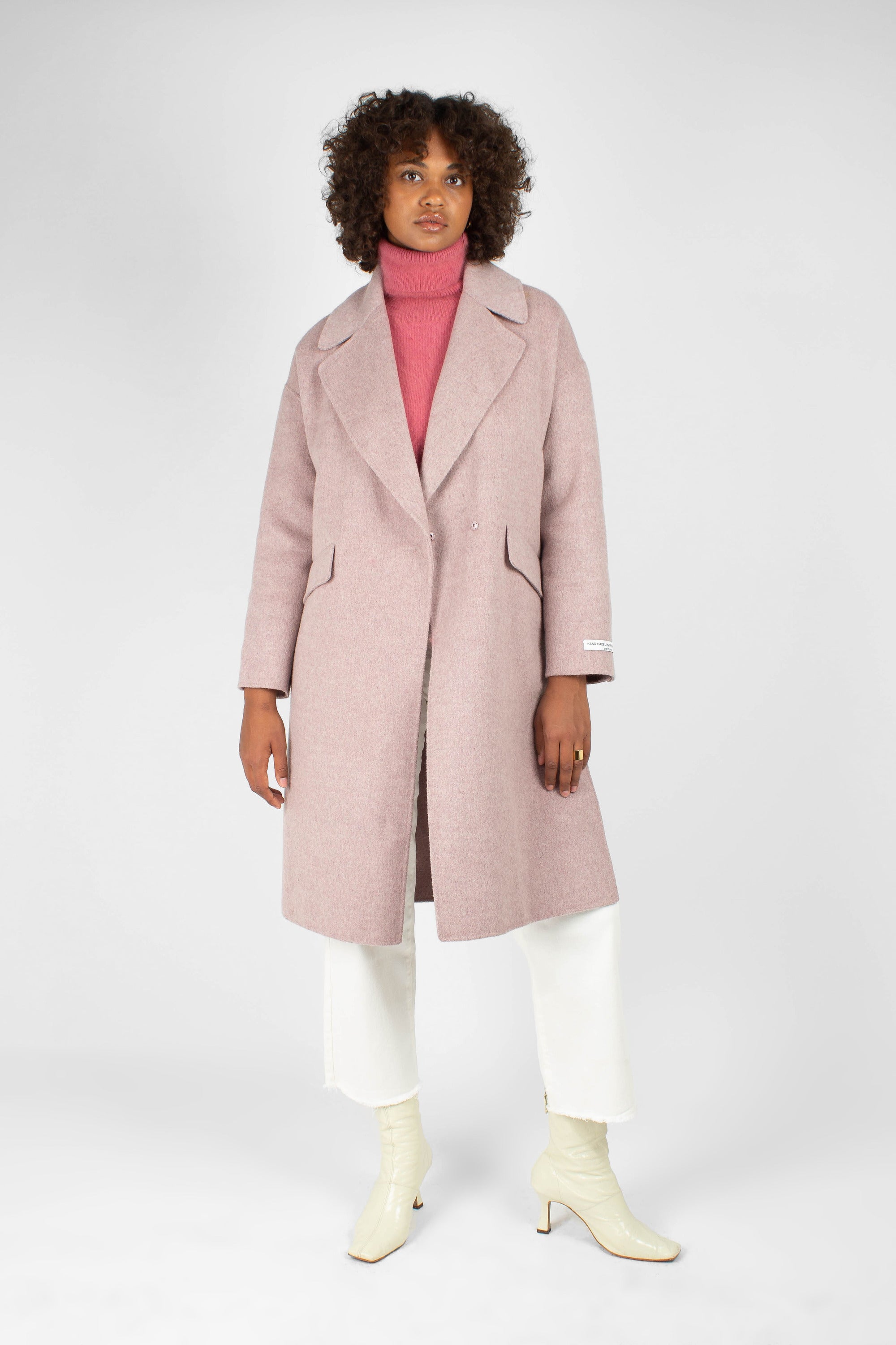 Lilac single breasted oversized wool coat_1