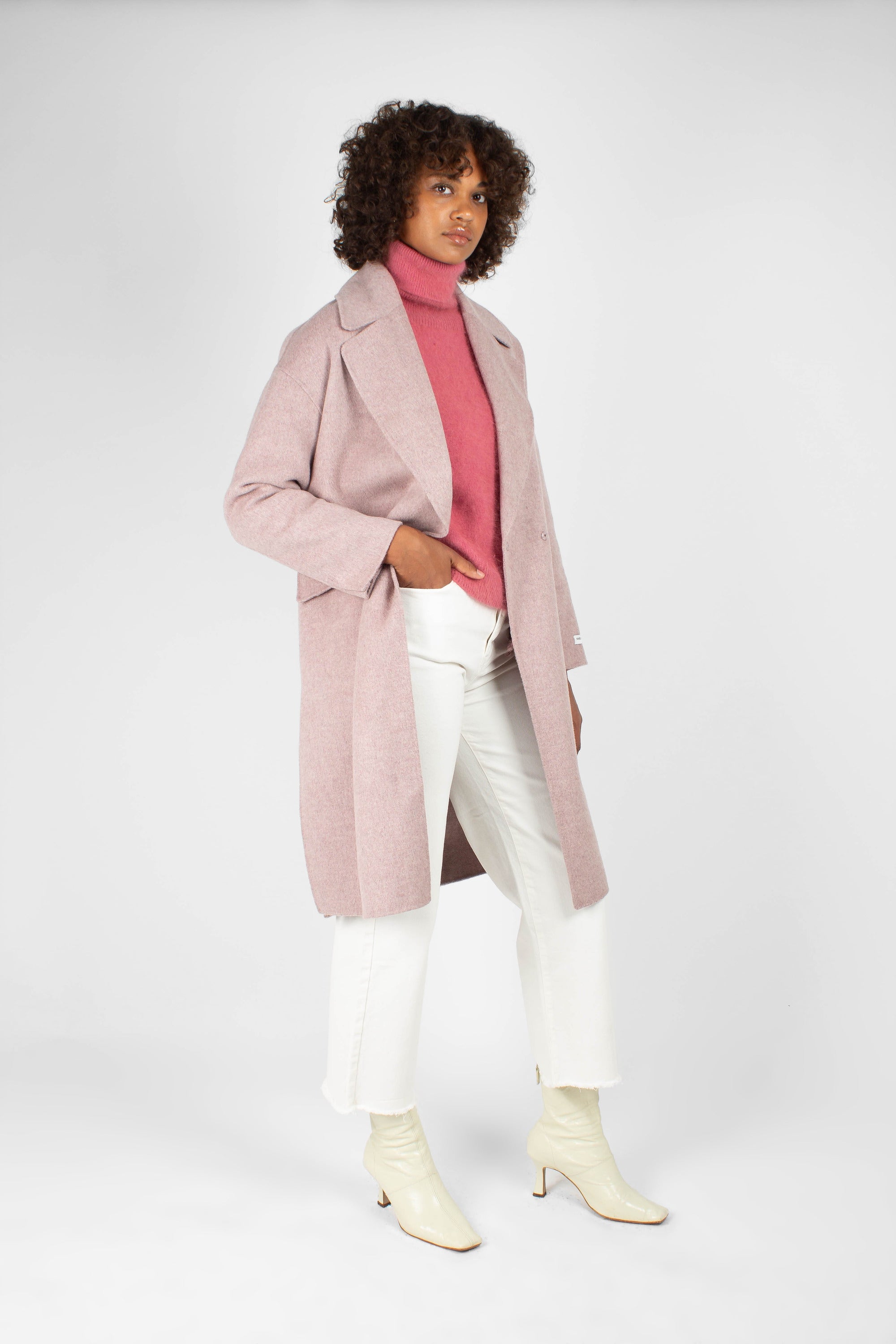 Lilac single breasted oversized wool coat_5