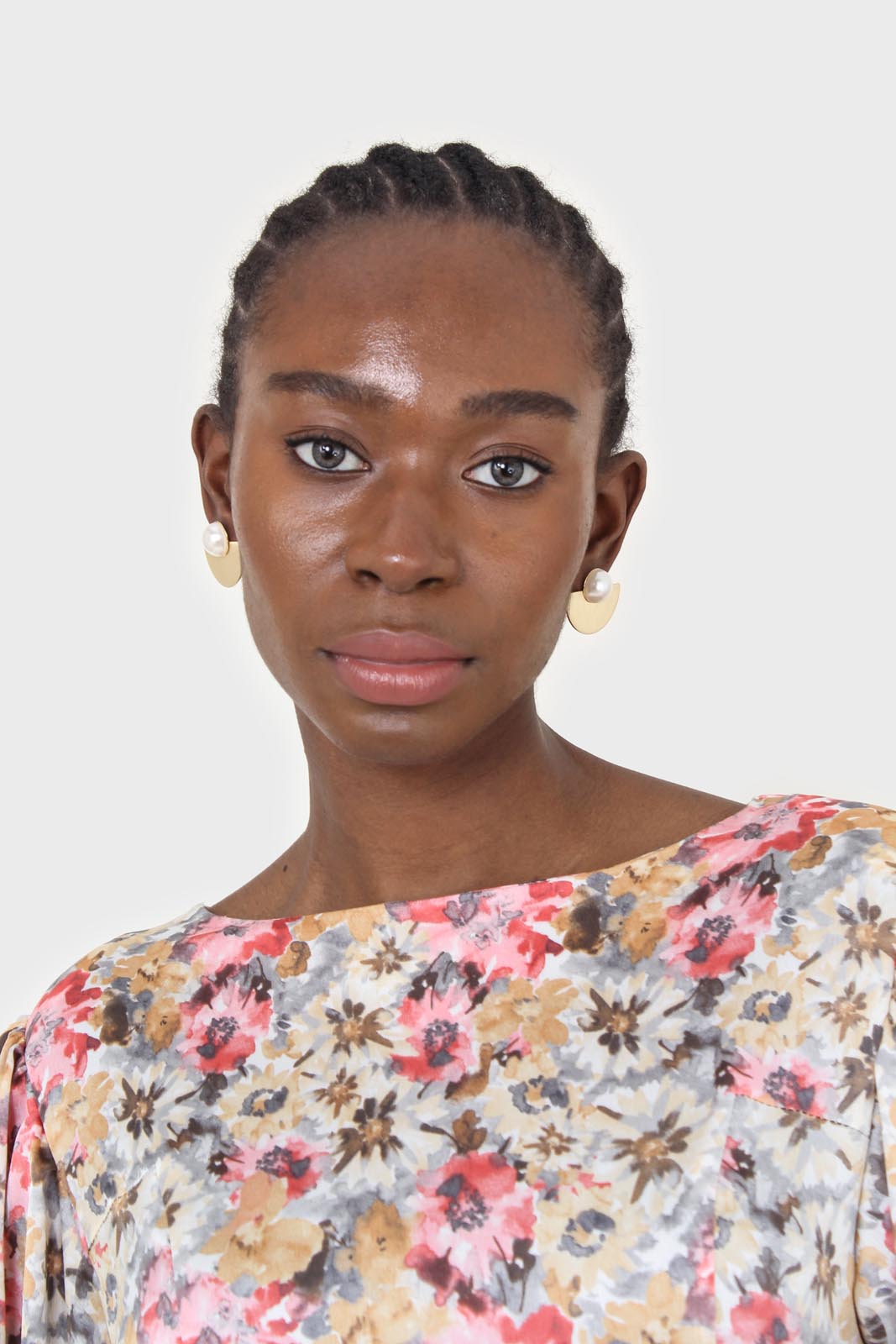 Pink balloon sleeve floral tie waist mini dress_11