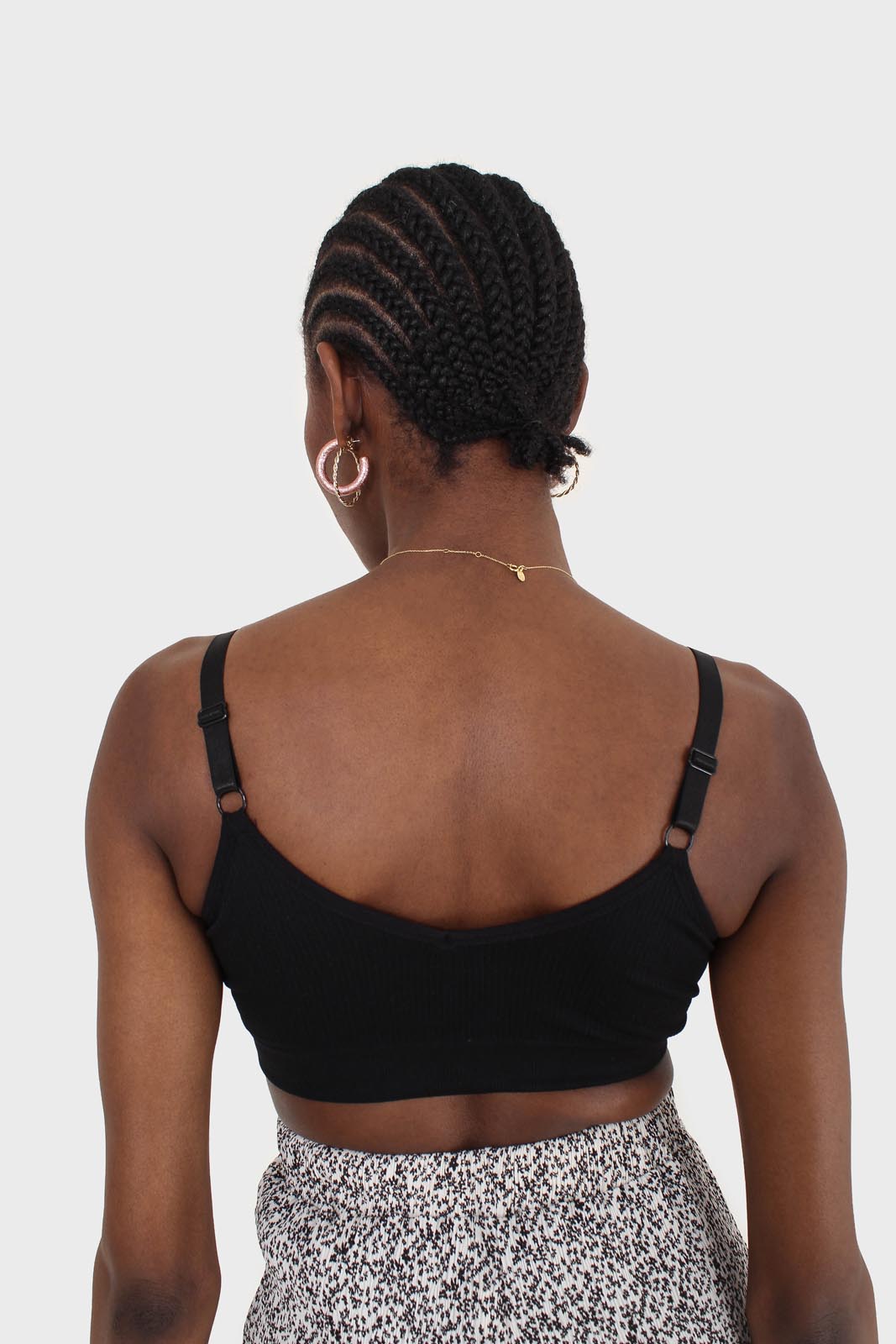 Black ribbed bra top_2