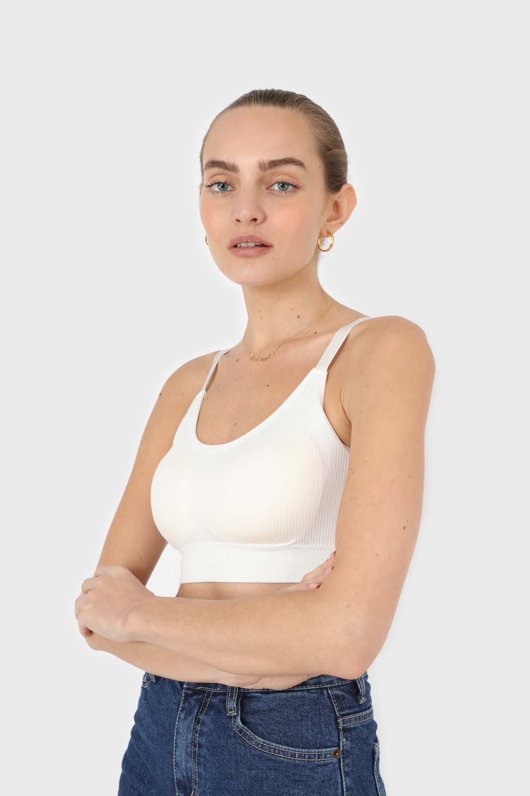 White ribbed bra top_3