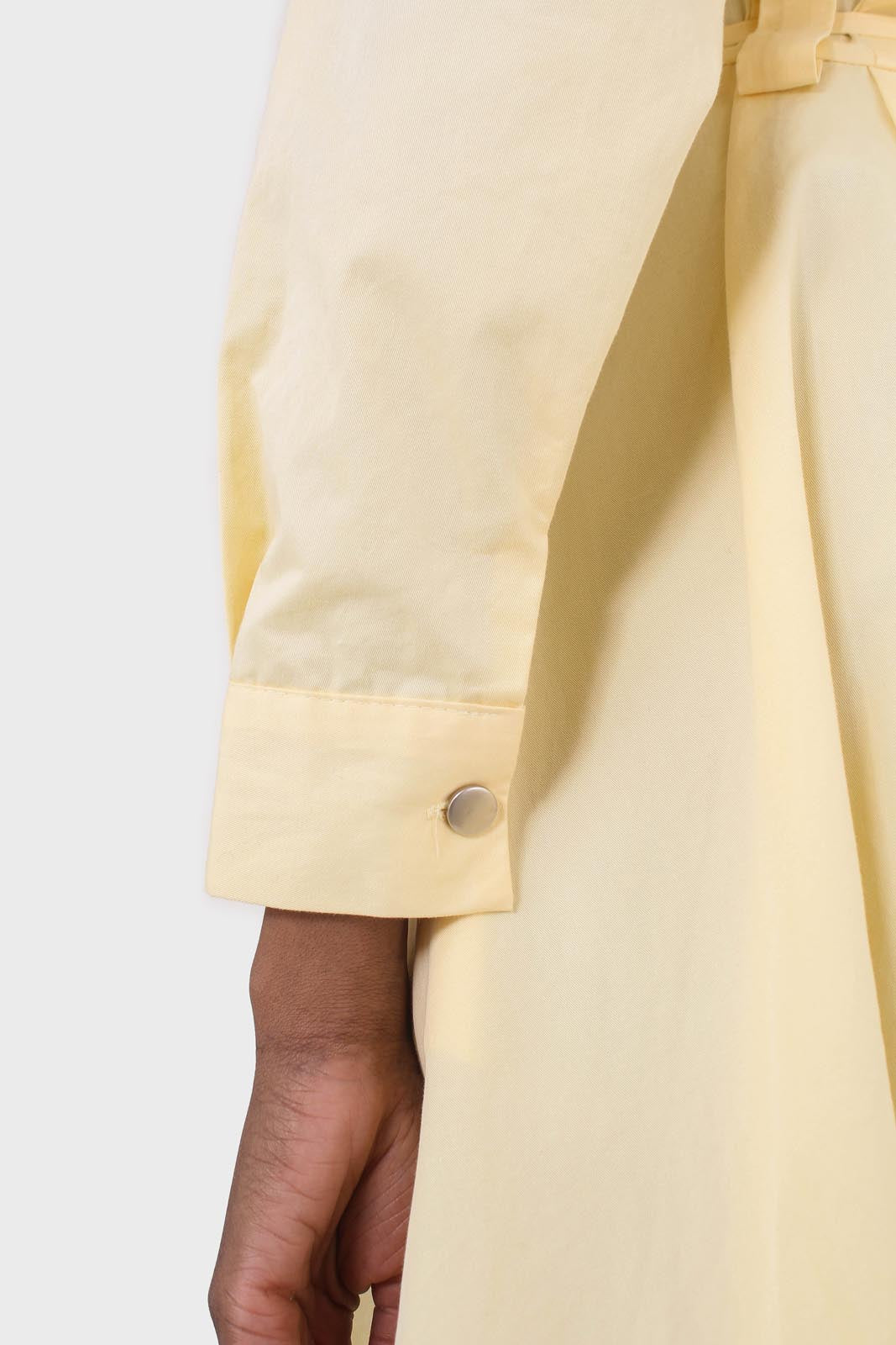 Lemon button front utility maxi dress_4