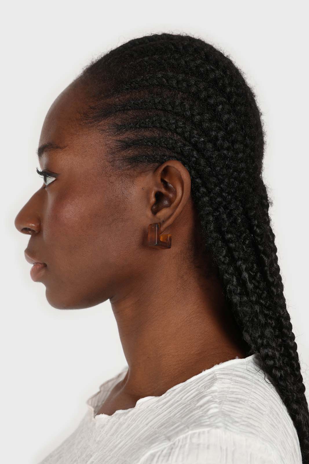 Tortoise shell thick square hoop earrings_3