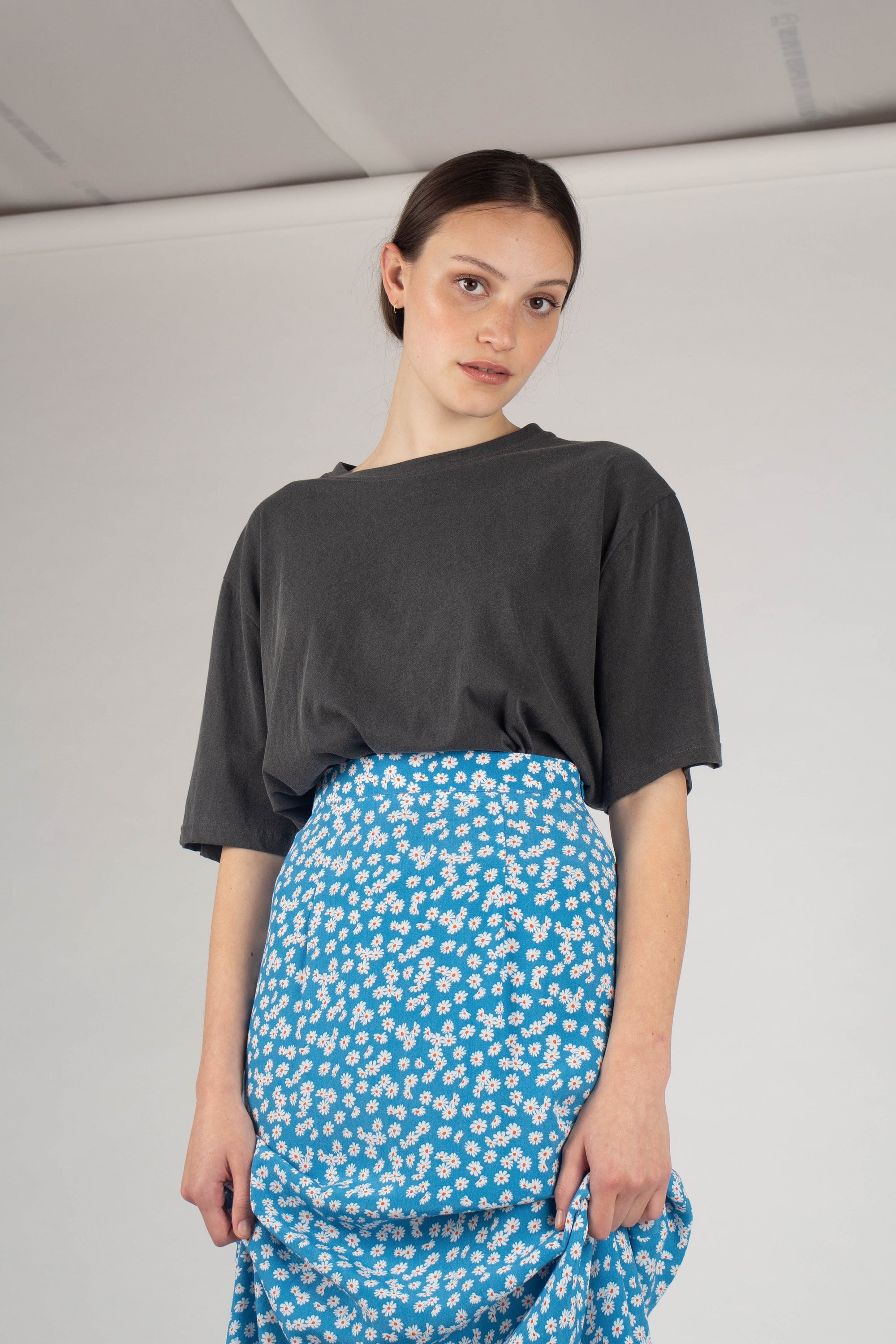 Charcoal loose fit t-shirt - set_1