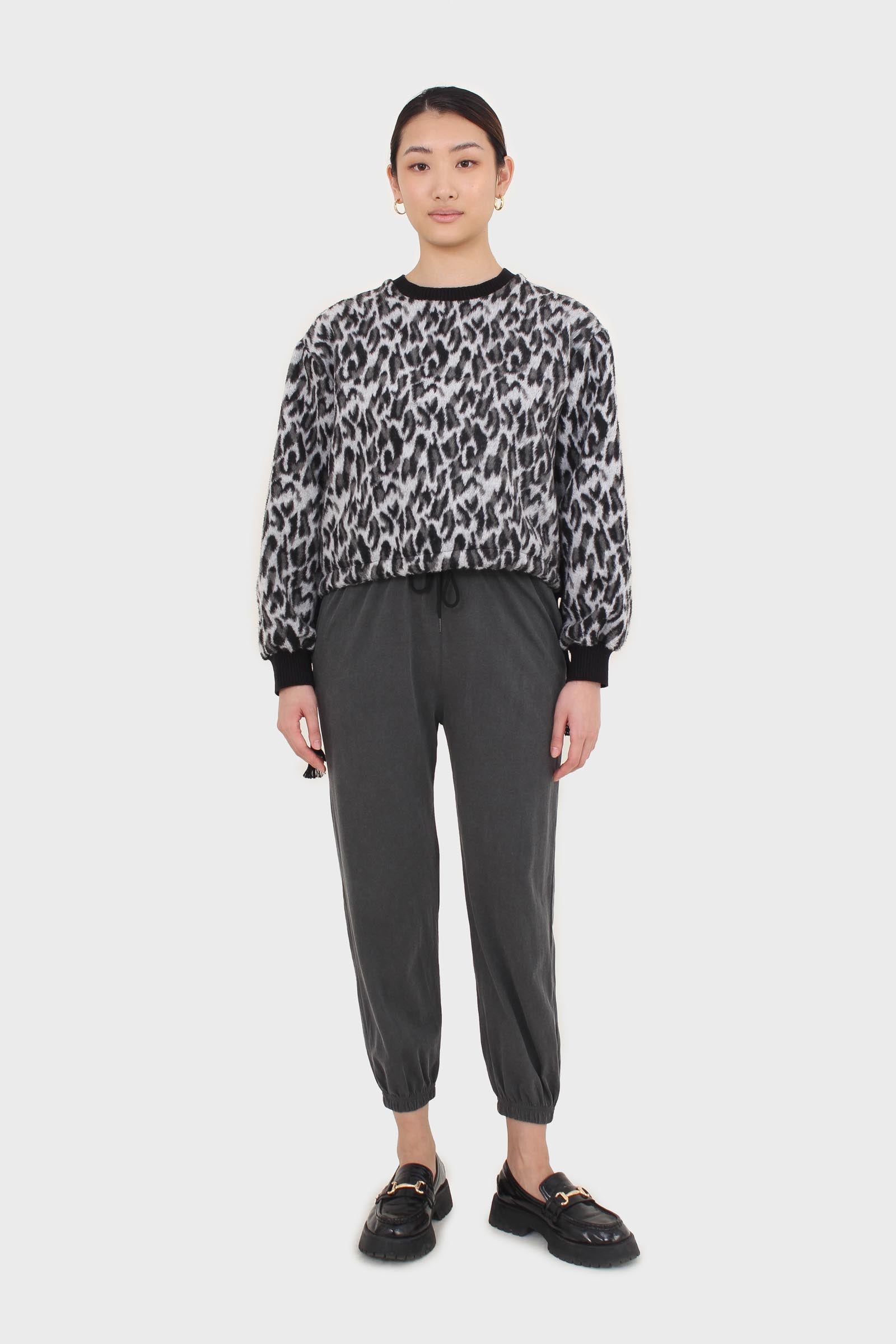 Charcoal loose fit sweatpants - set_4