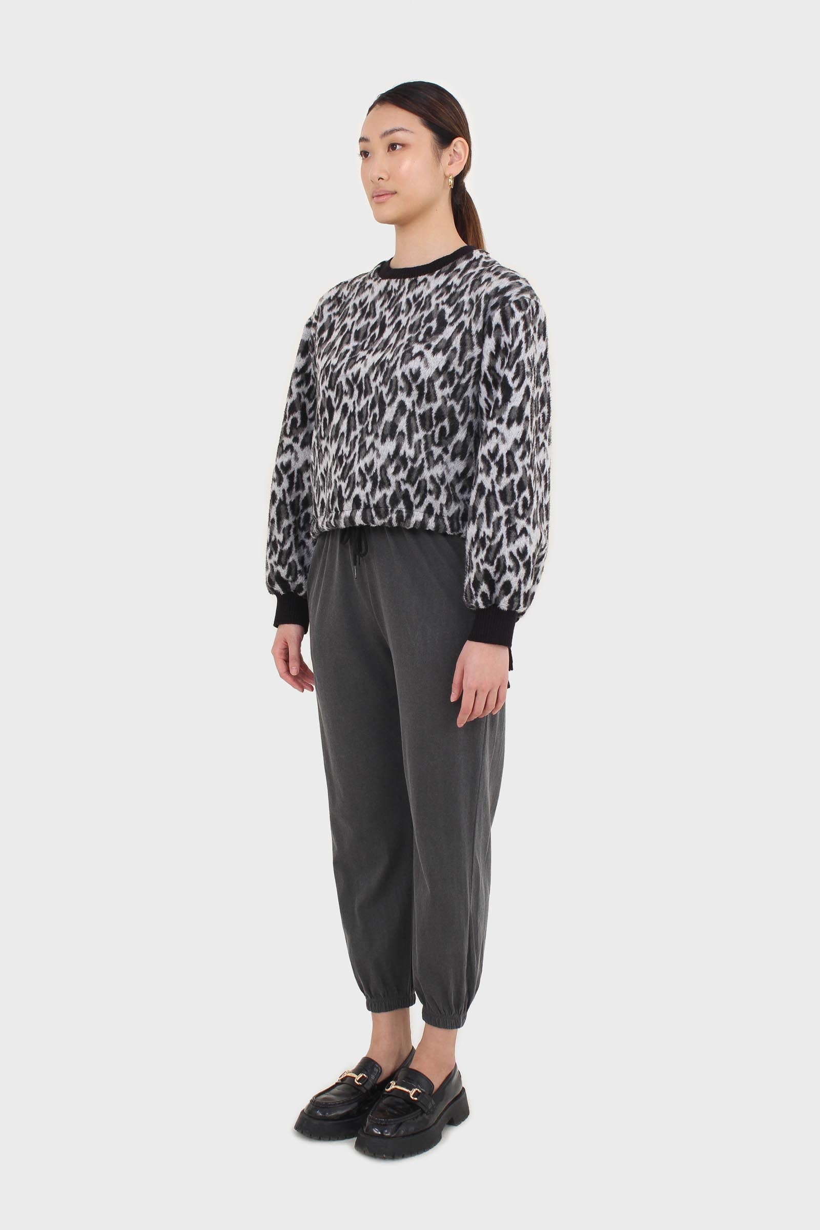 Charcoal loose fit sweatpants - set_5