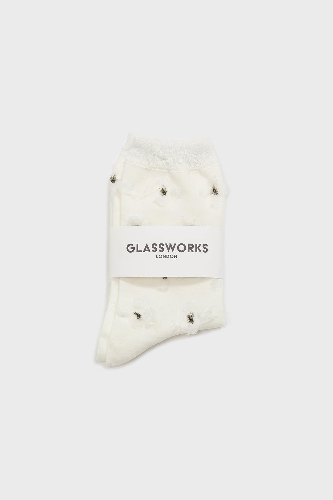 White tufted daisy socks_4