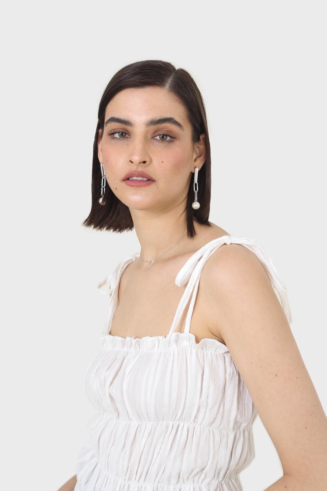 White smocked tie strap tank_2