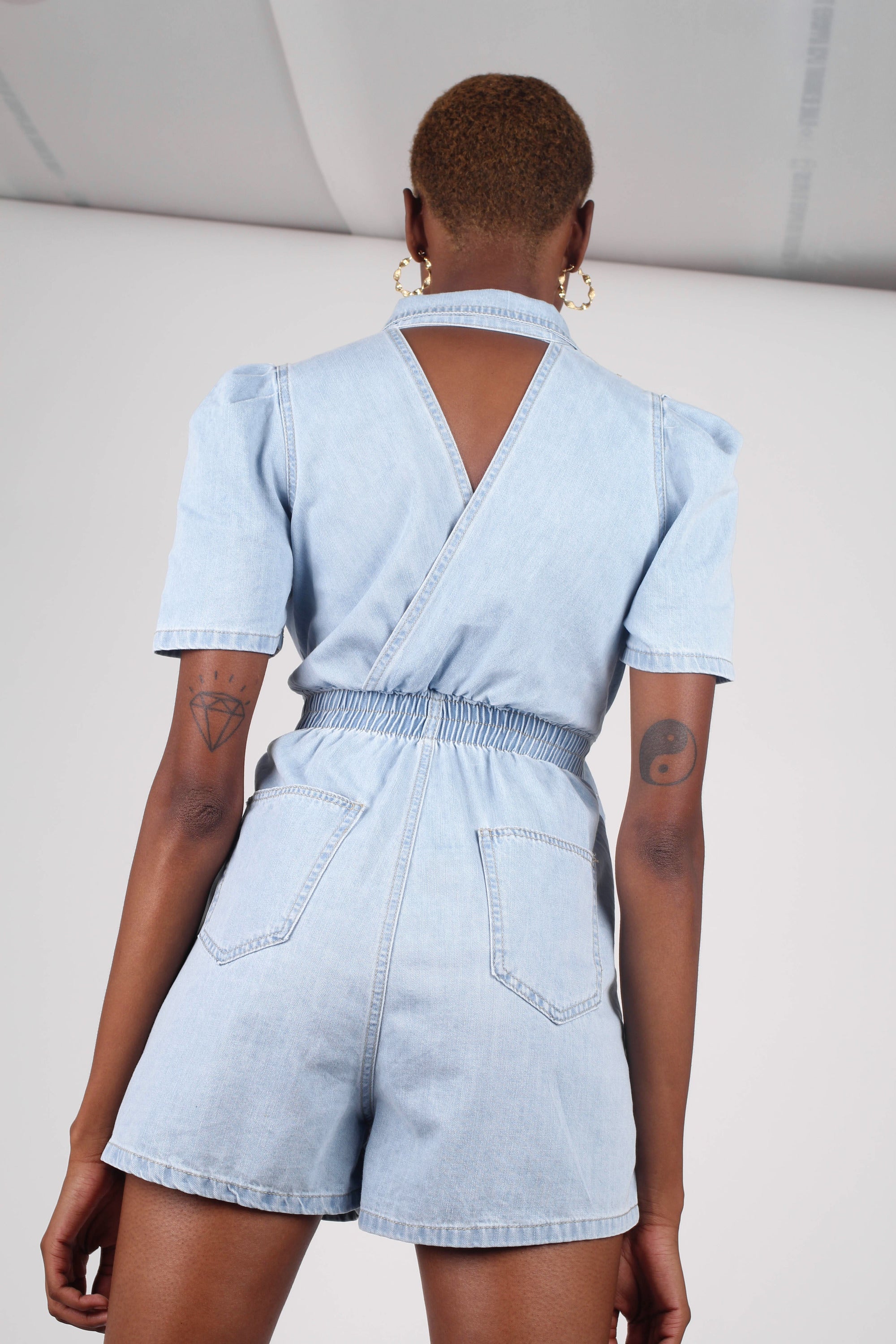 Light blue denim open back romper_3