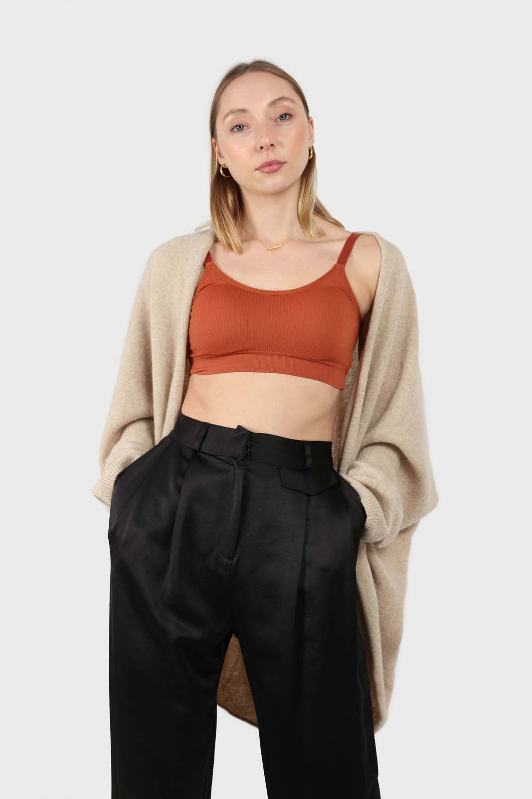 Rust ribbed bra top_6