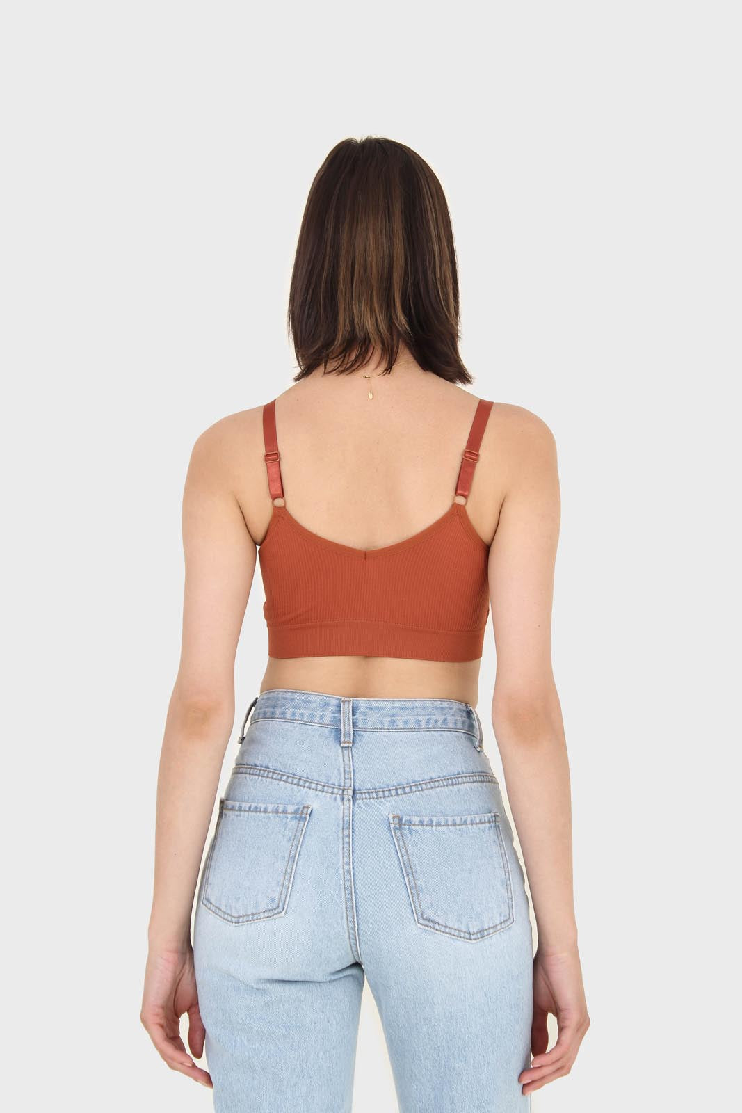 Rust ribbed bra top_3