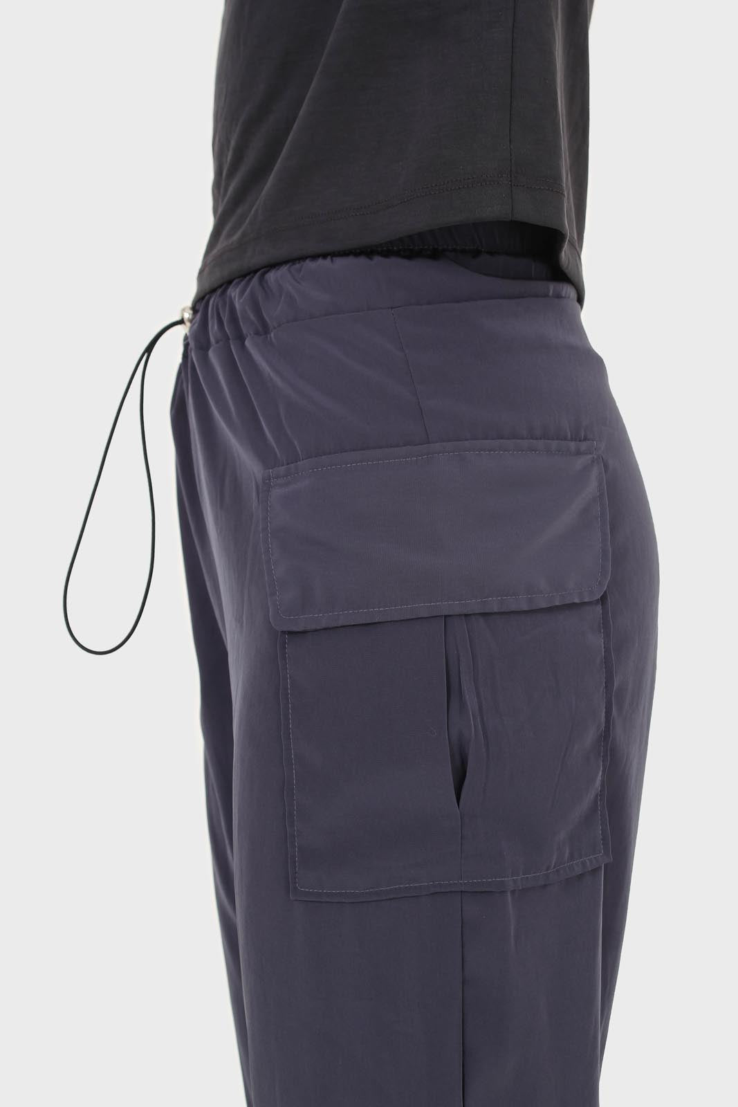 Charcoal silky jogging trousers_7