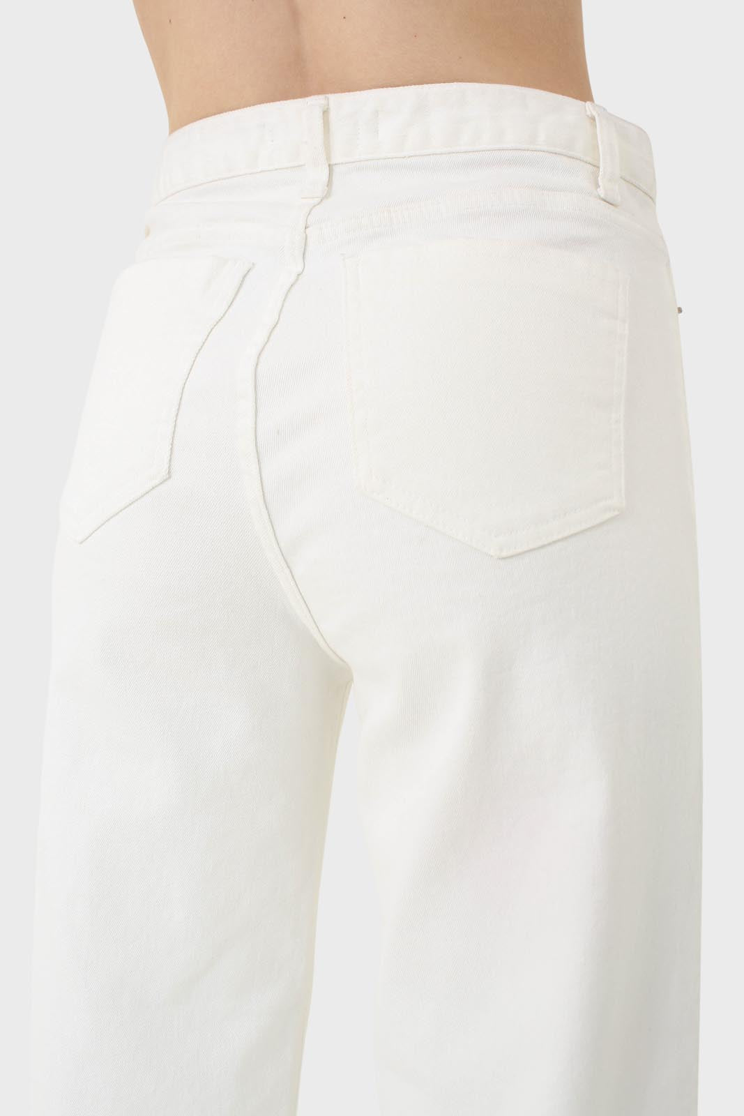 Ivory straight raw cut wide fit jeans - 839_7