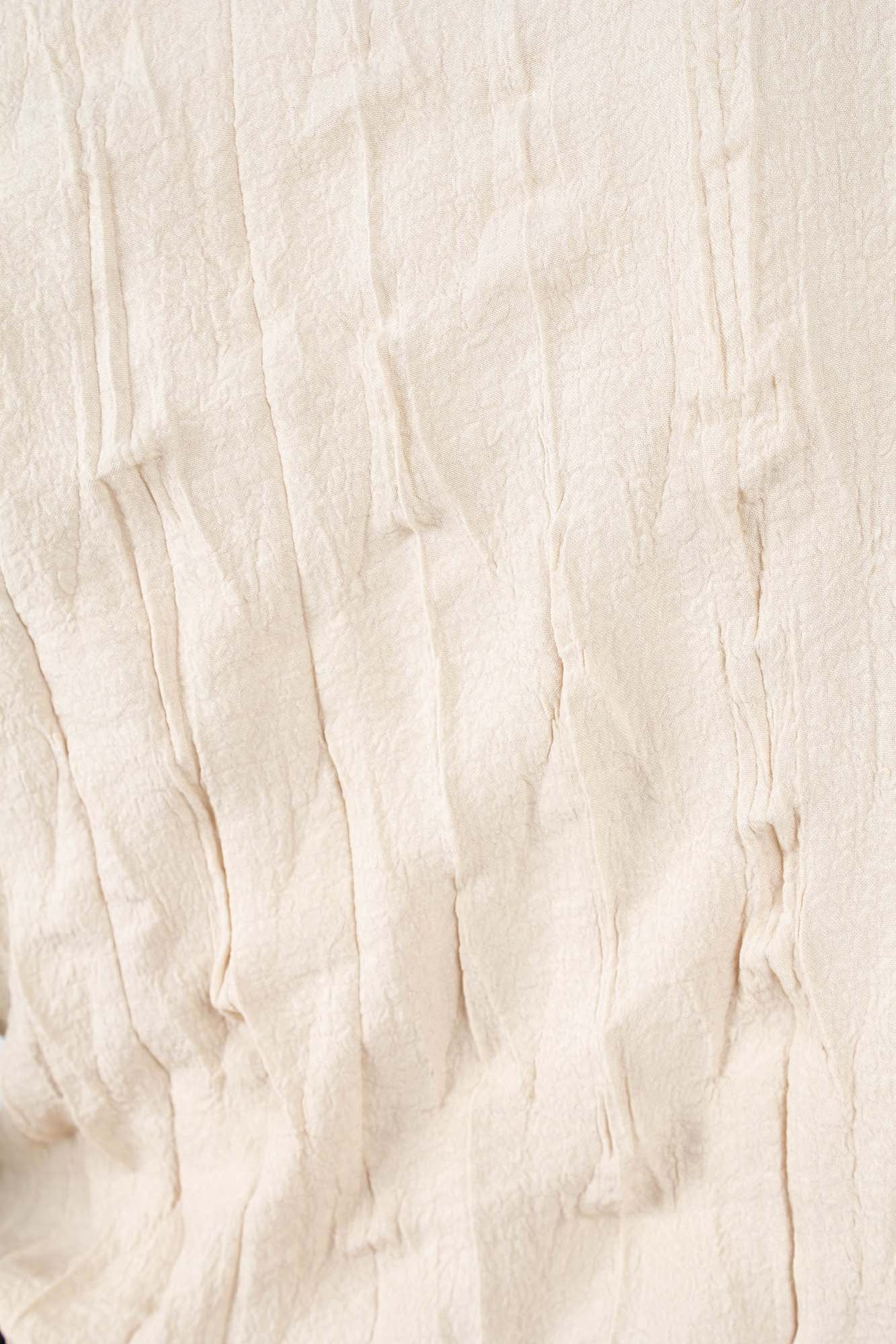 Beige wrinkled long sleeved top_9