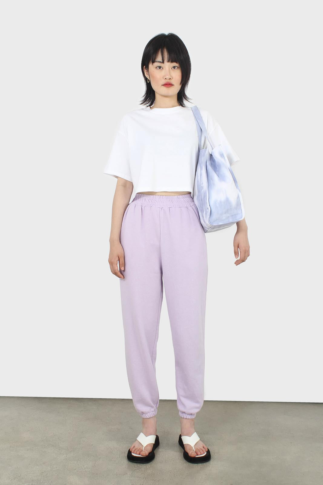 Lilac loose fit sweatpants - set_5