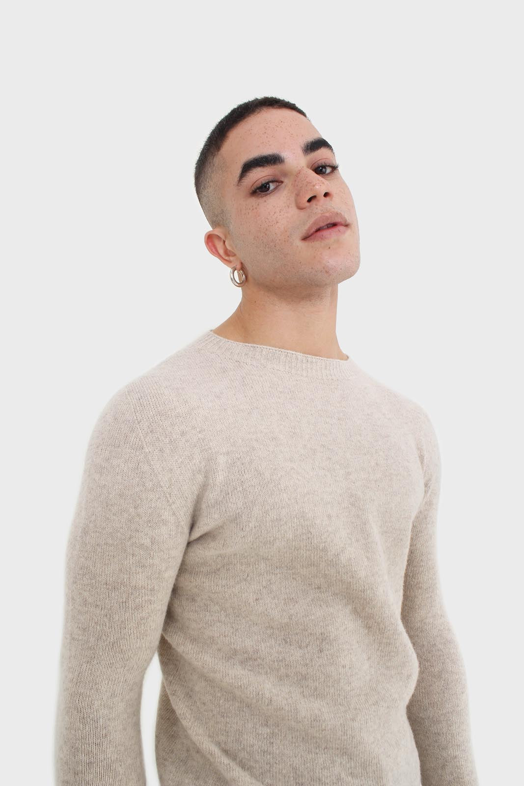 Ivory cashmere wool blend knit top_2