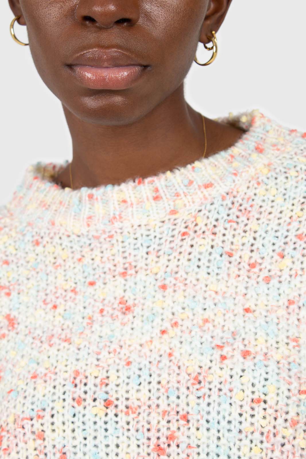 Pale pink mixed rainbow knit jumper_4
