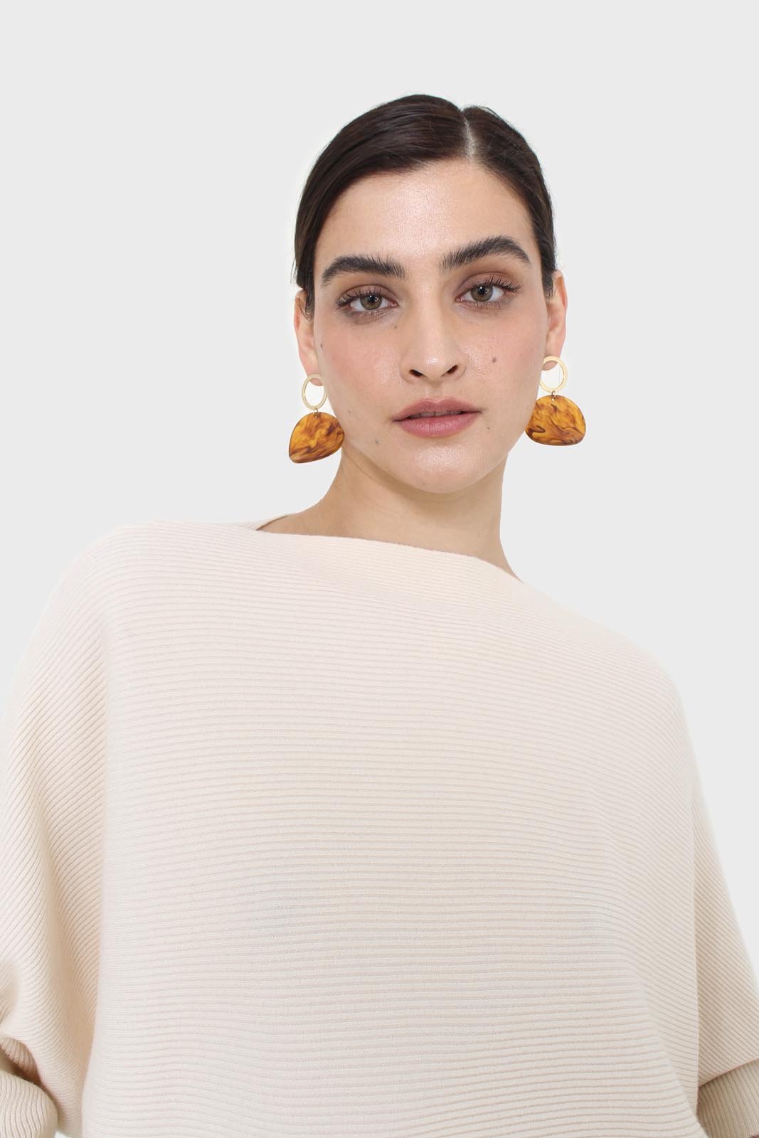 Ivory horizontal rib wide fit jumper_2