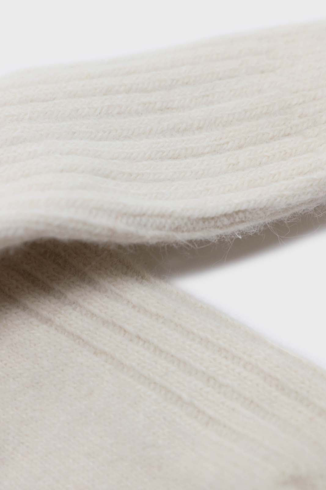 Ivory large ribbed angora socks_3