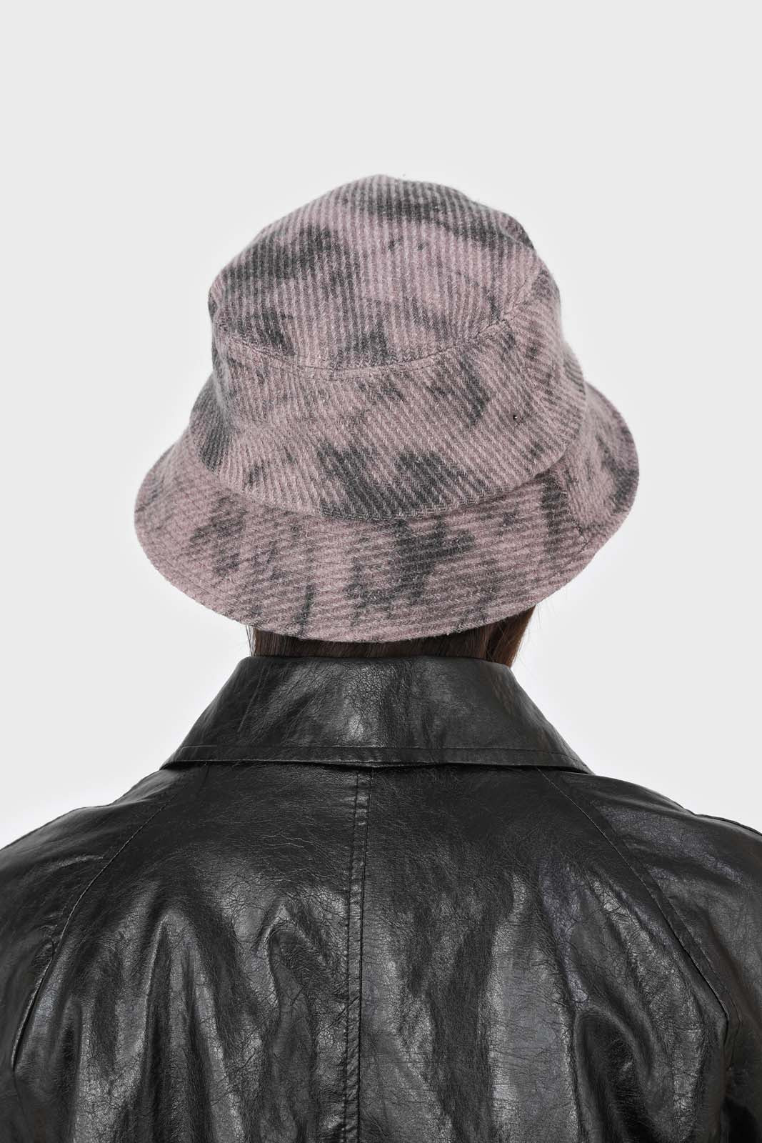 Lilac and black tie dye bucket hat_3
