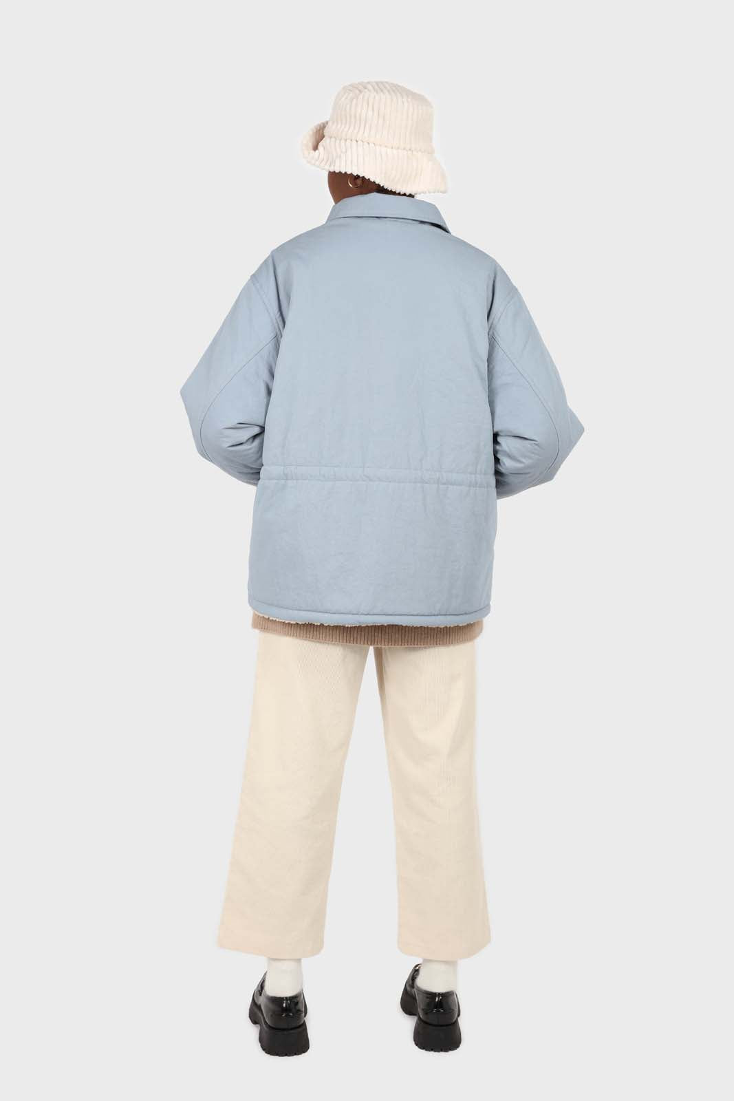 Blue teddy lined cinch back parka_7