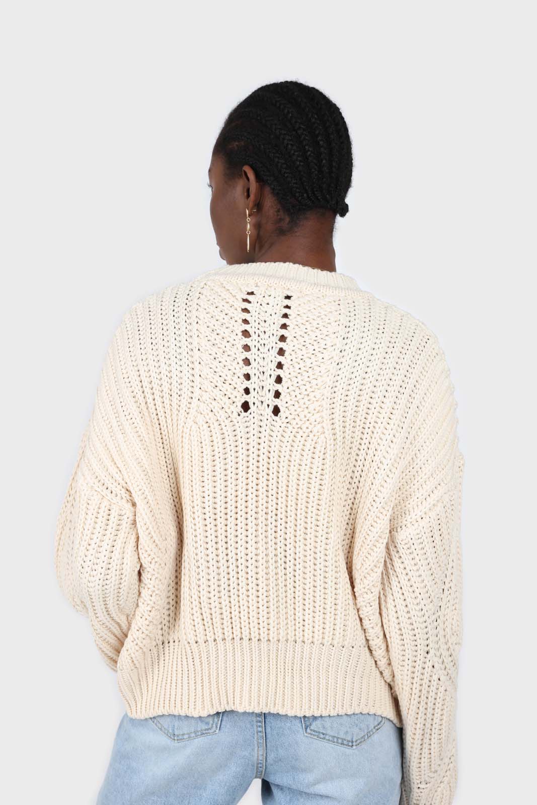 Light beige cross weave jumper_4