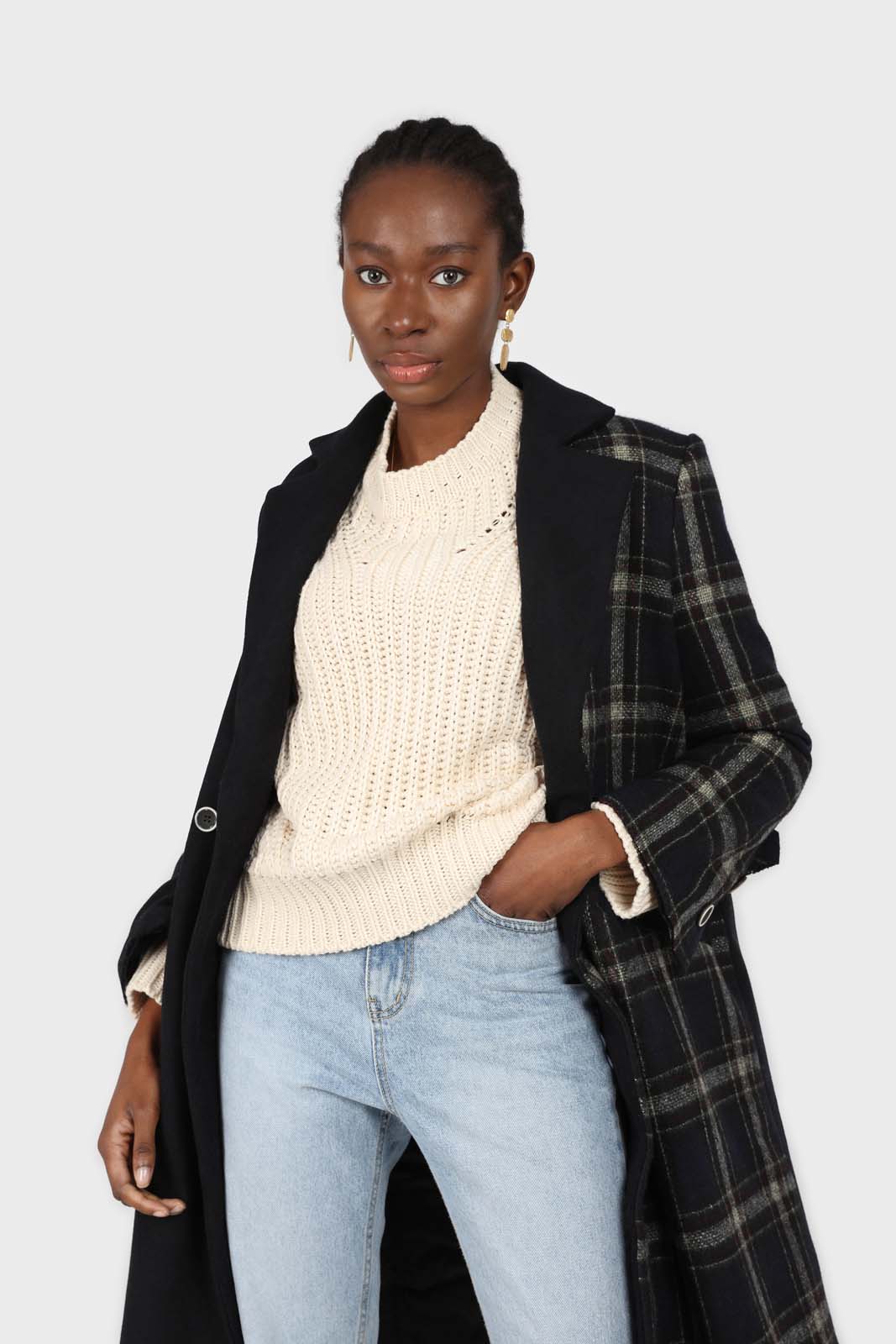 Light beige cross weave jumper_5