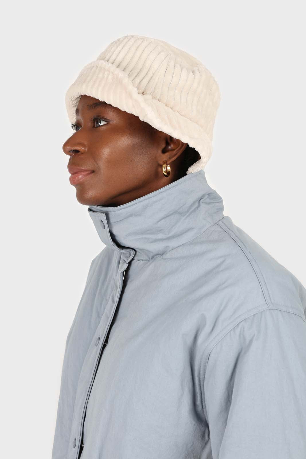 Ivory large ribbed bucket hat_4