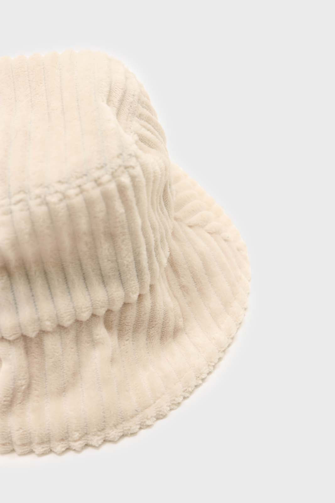 Ivory large ribbed bucket hat_3