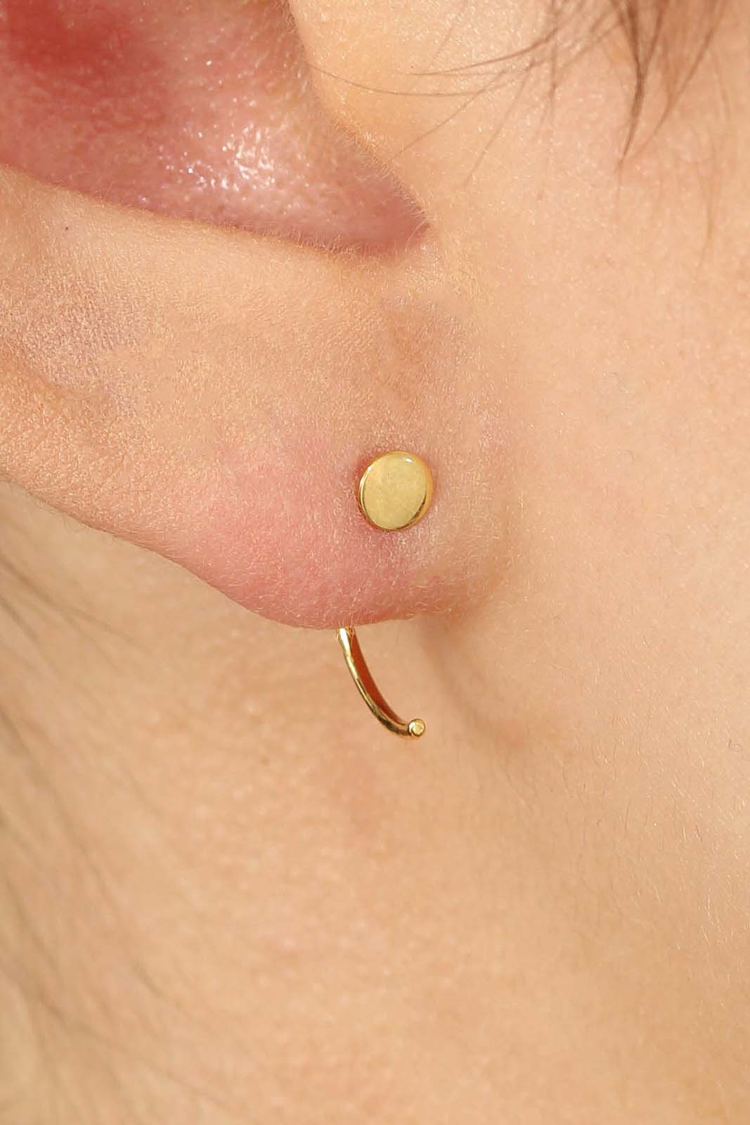 Gold circle half hoop_3