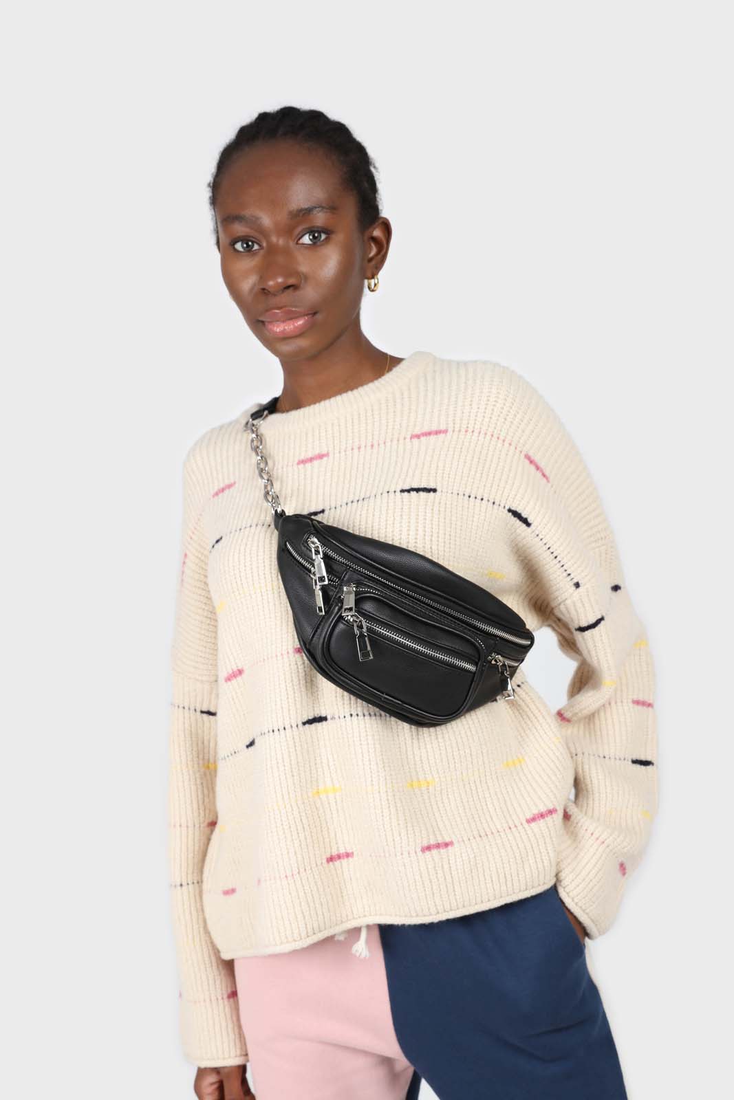 Ivory and pink stitched stripe jumper_3