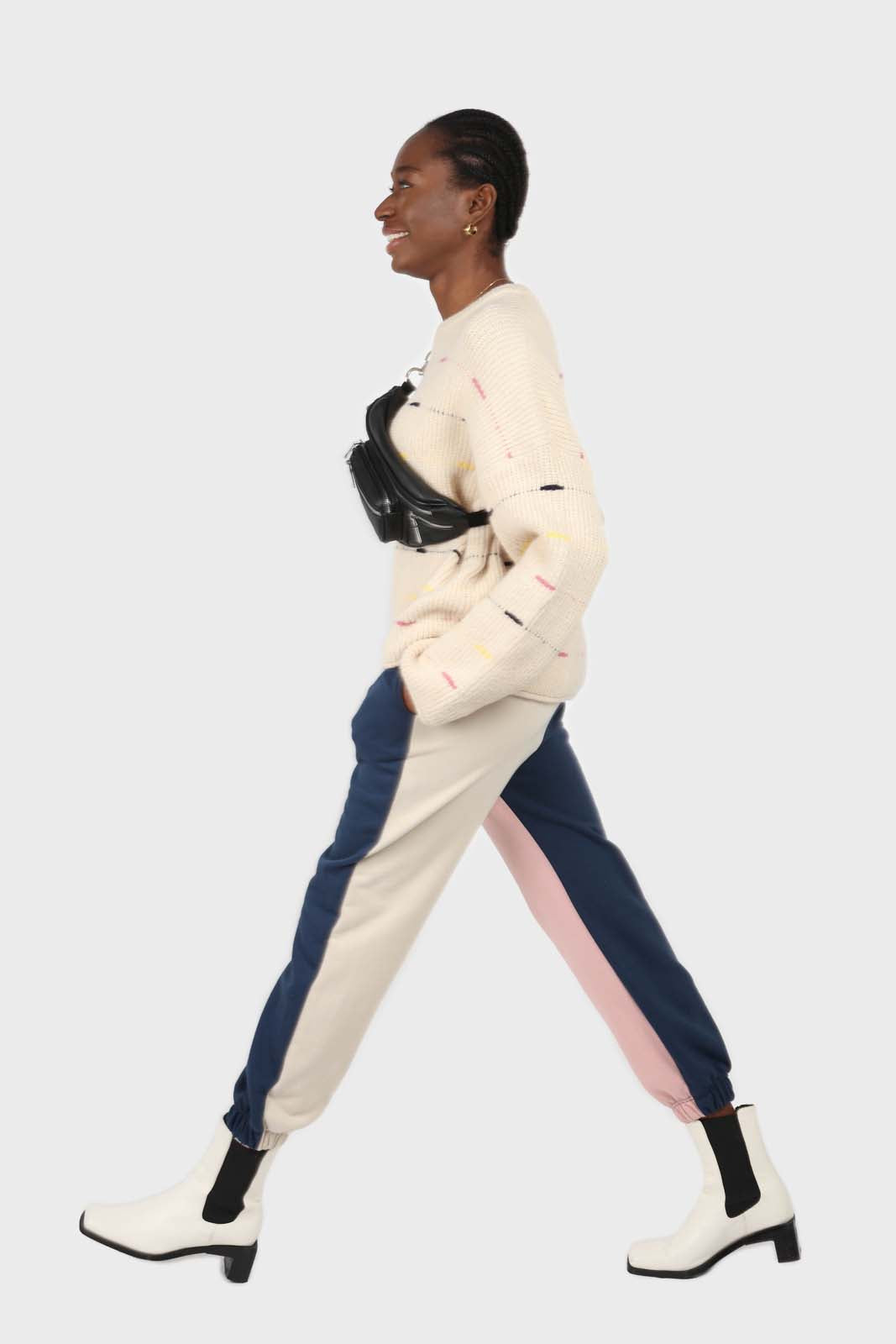 Ivory and pink stitched stripe jumper_5