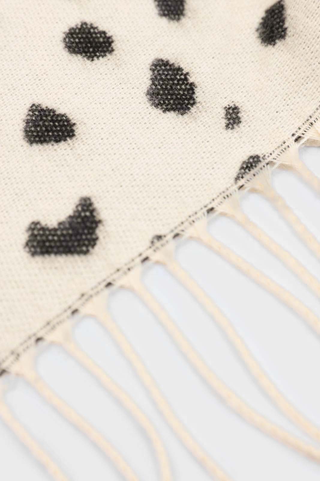 Ivory and black leopard intarsia scarf_6