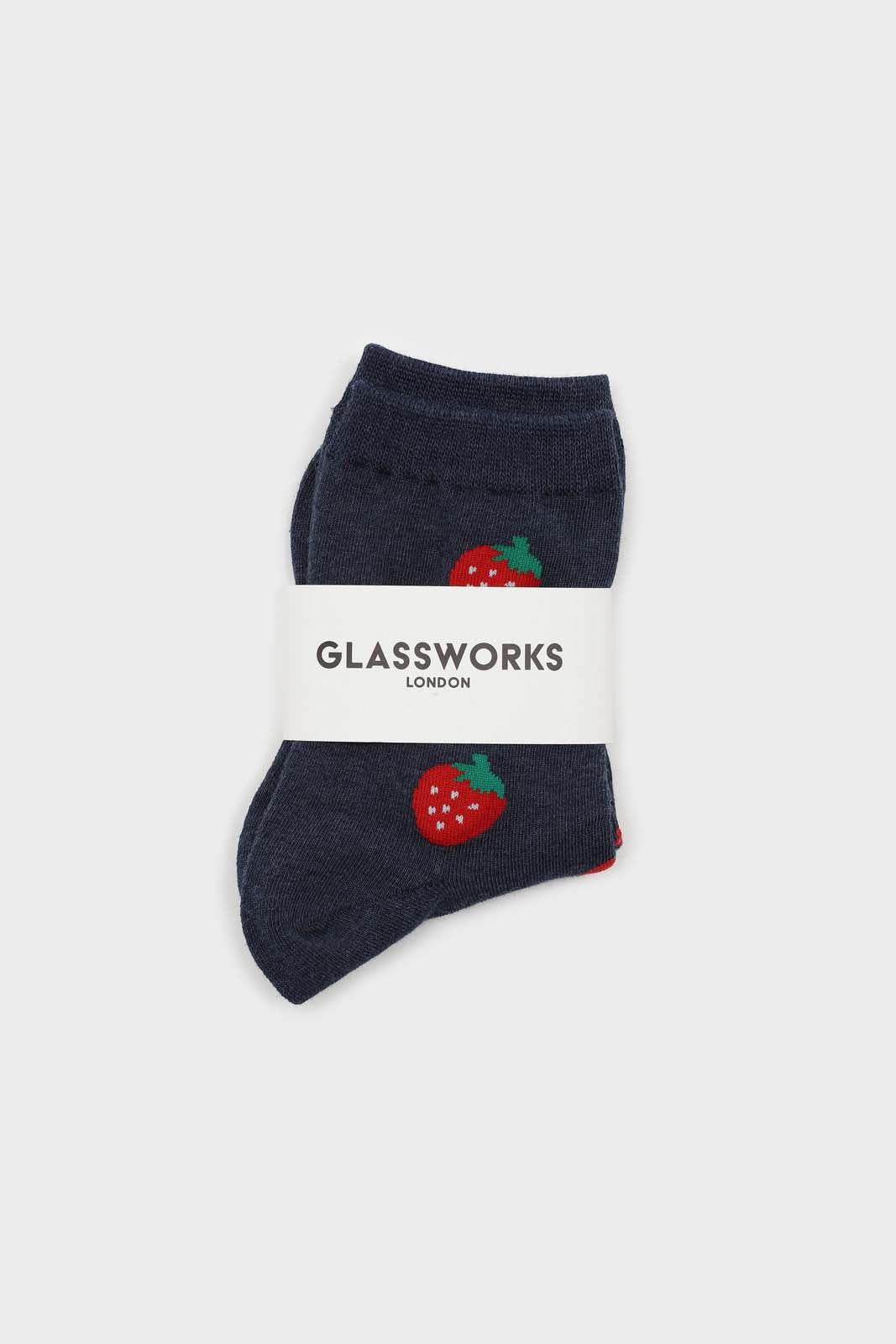 Dark blue strawberry socks_4