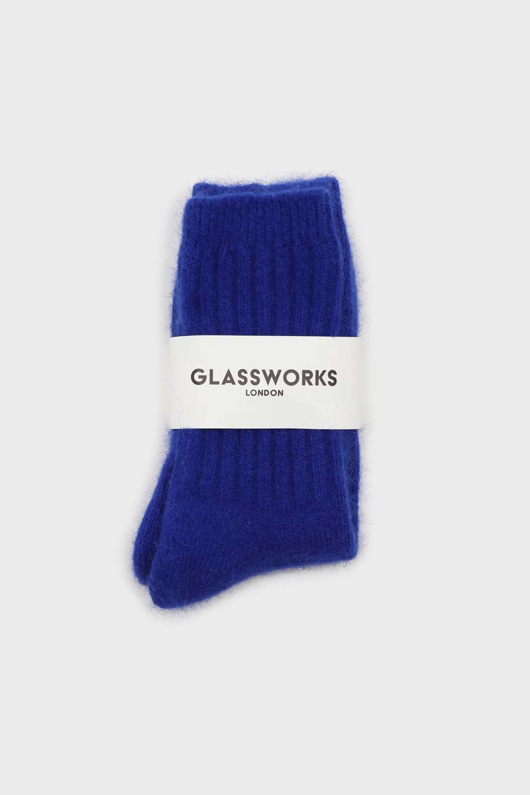 Cobalt blue angora ribbed socks_3