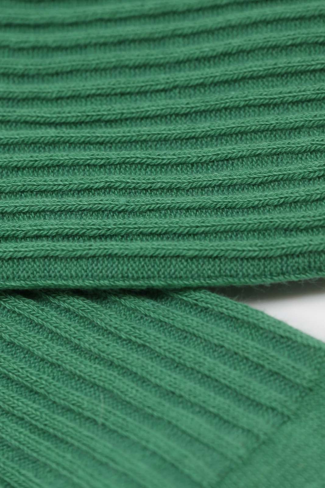 Bright green long ribbed socks_2