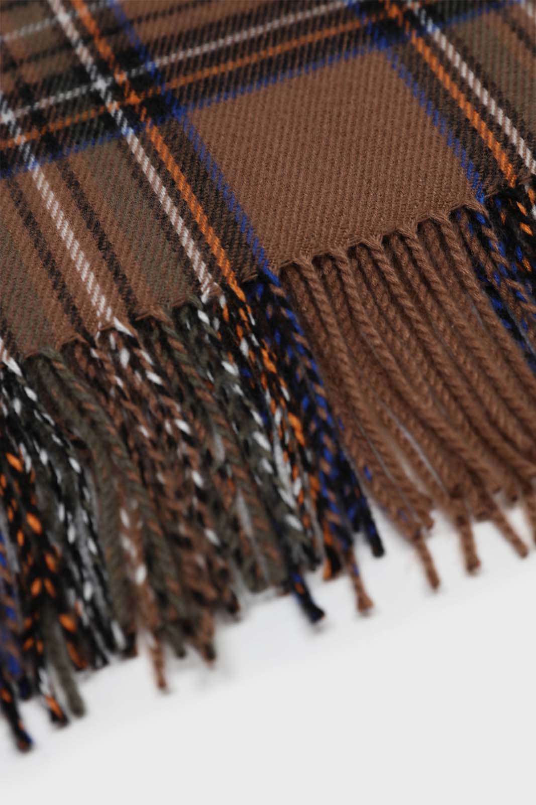 Camel bold plaid scarf_4