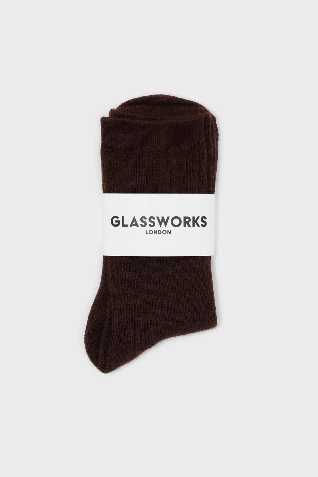 Deep brown merino wool socks_3