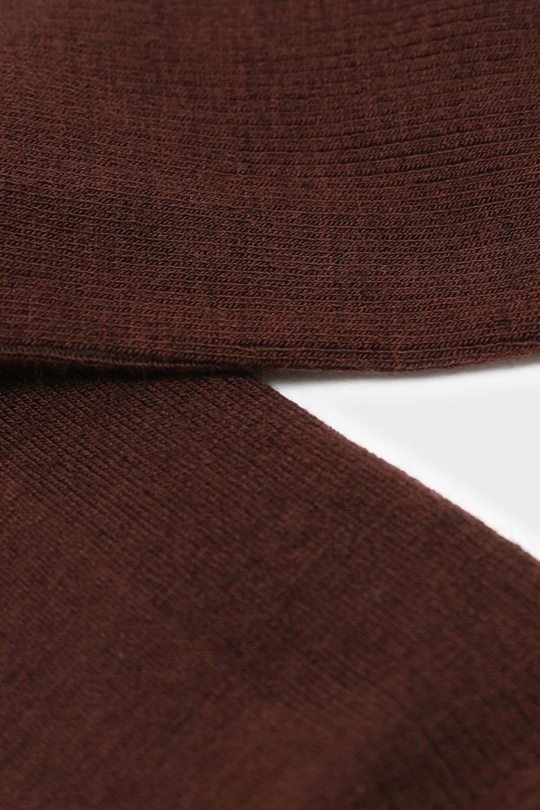 Deep brown merino wool socks_2
