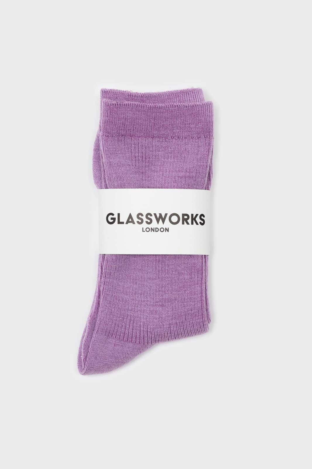 Lilac merino wool socks_3