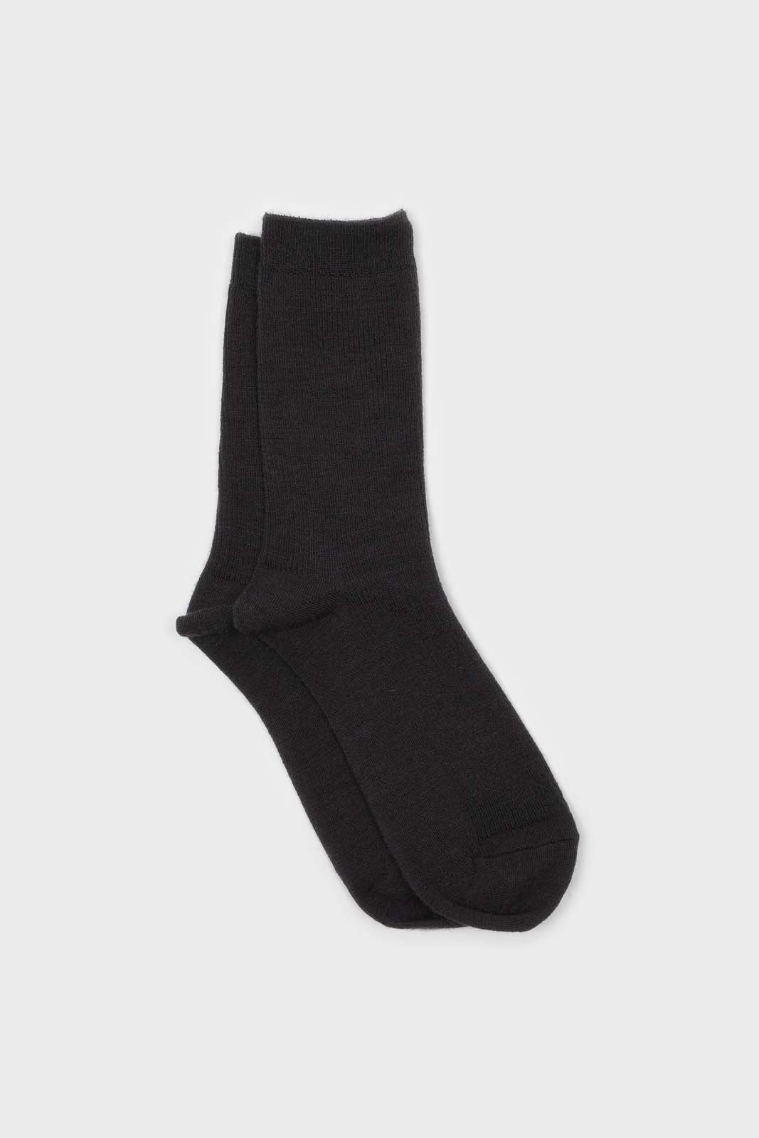 Charcoal merino wool socks_1