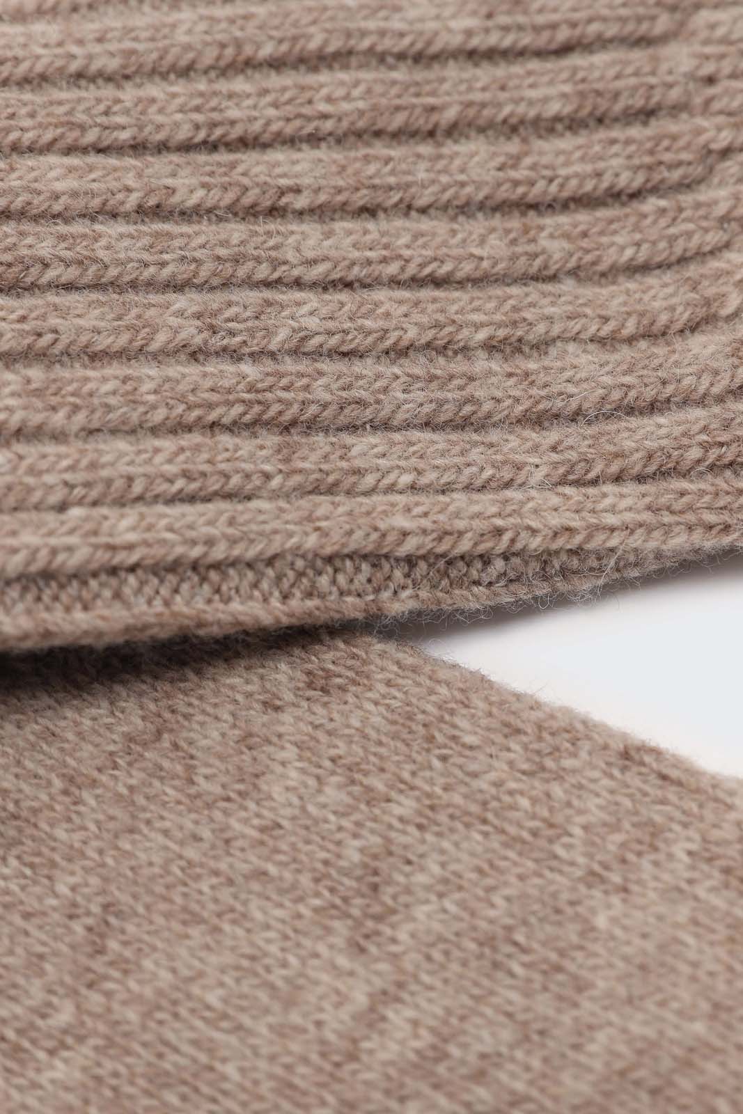 Beige cashmere wool blend socks_2